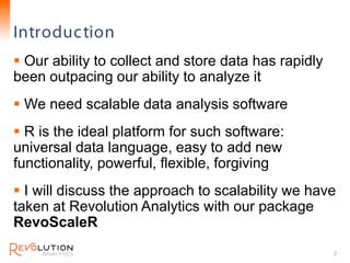Introduc tion                                  Revolution Confidential




 Our ability to collect and store data has rap...