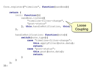 Scalable JavaScript Application Architecture 2012 | PPT