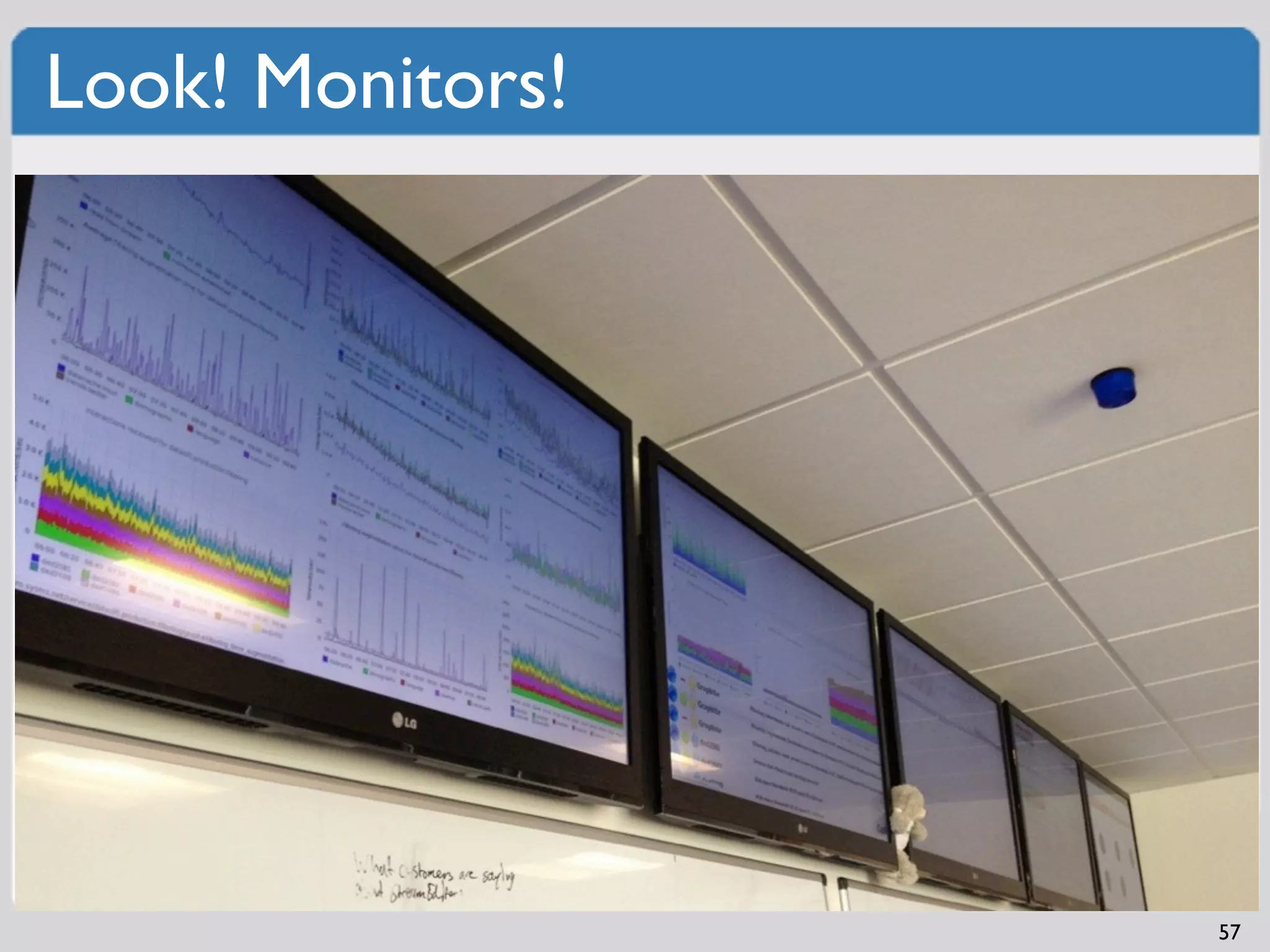 Look! Monitors!




                  57
 