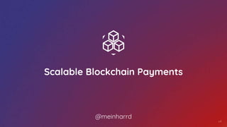 Scalable Blockchain Payments
@meinharrd
v4
 