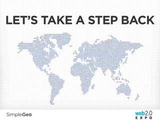 LET’S TAKE A STEP BACK
 