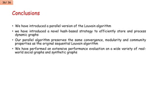 Scalable community detection with the louvain algorithm | PPTX
