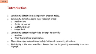 Scalable community detection with the louvain algorithm | PPTX