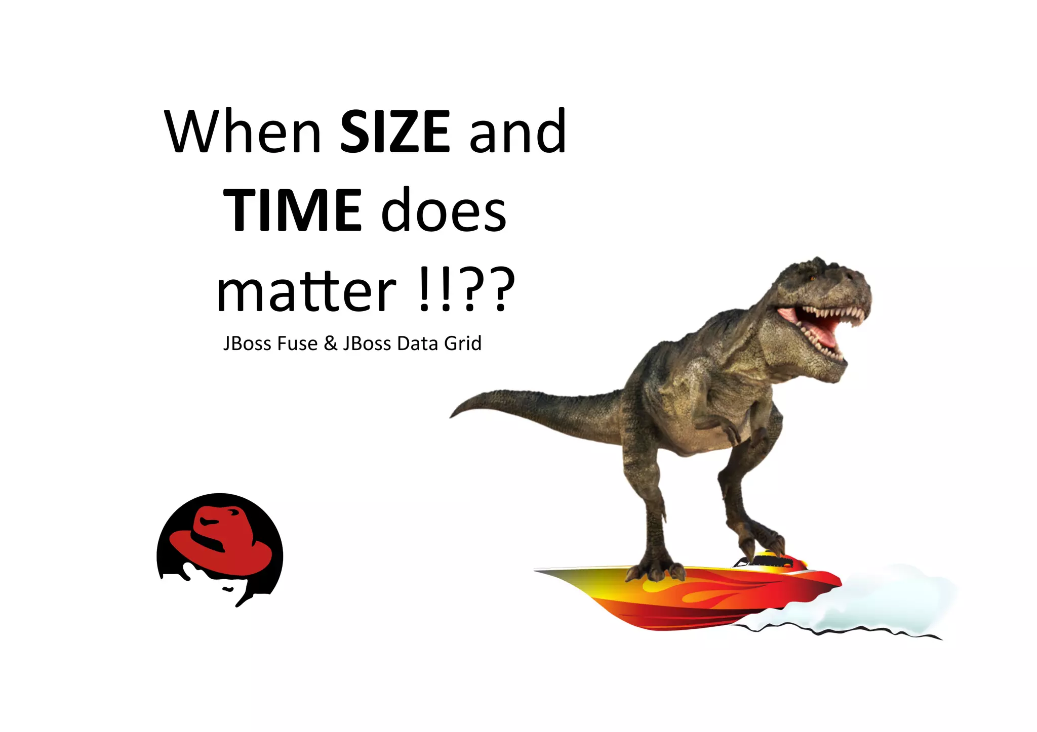 When
SIZE
and
TIME
does
ma<er
!!??
JBoss
Fuse
&
JBoss
Data
Grid