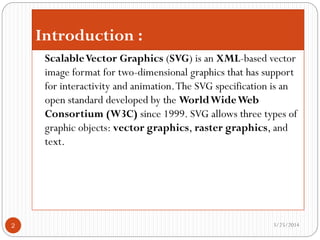 Scalable vector graphics(svg)