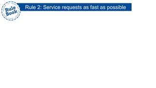 Rule 2: Service requests as fast as possible
 