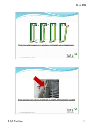 08 Jul 2012
? Goh Chye Guan 11
Safety Solutions
Total? 2012 Total Safety Solutions Pte Ltd
21
Safety Solutions
Total? 2012 Total Safety Solutions Pte Ltd
22
 