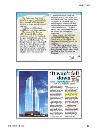 08 Jul 2012
? Goh Chye Guan 19
Safety Solutions
Total? 2012 Total Safety Solutions Pte Ltd
37
Safety Solutions
Total? 2012 Total Safety Solutions Pte Ltd
38
 