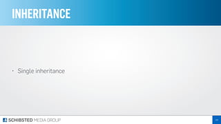 INHERITANCE
• Single inheritance
133
 