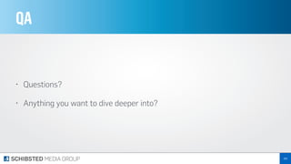 QA
• Questions?
• Anything you want to dive deeper into?
265
 