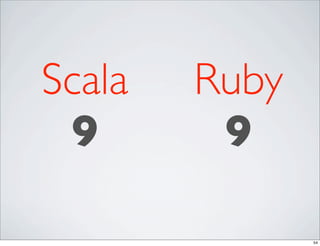 Scala   Ruby
 9       9

               54
 