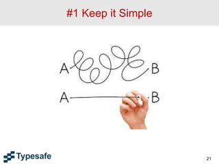 #1 Keep it Simple
21
 