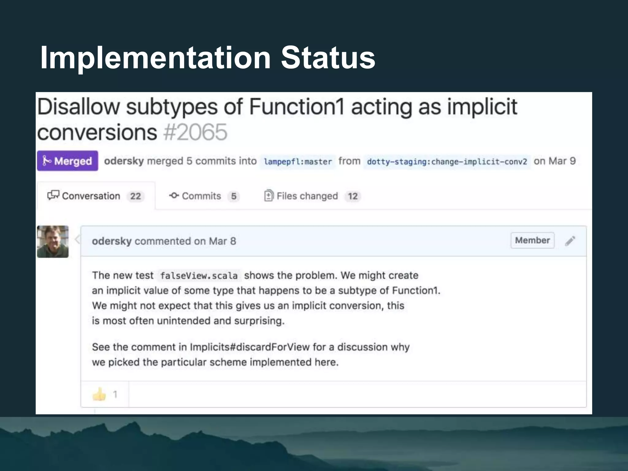 Implementation Status
 