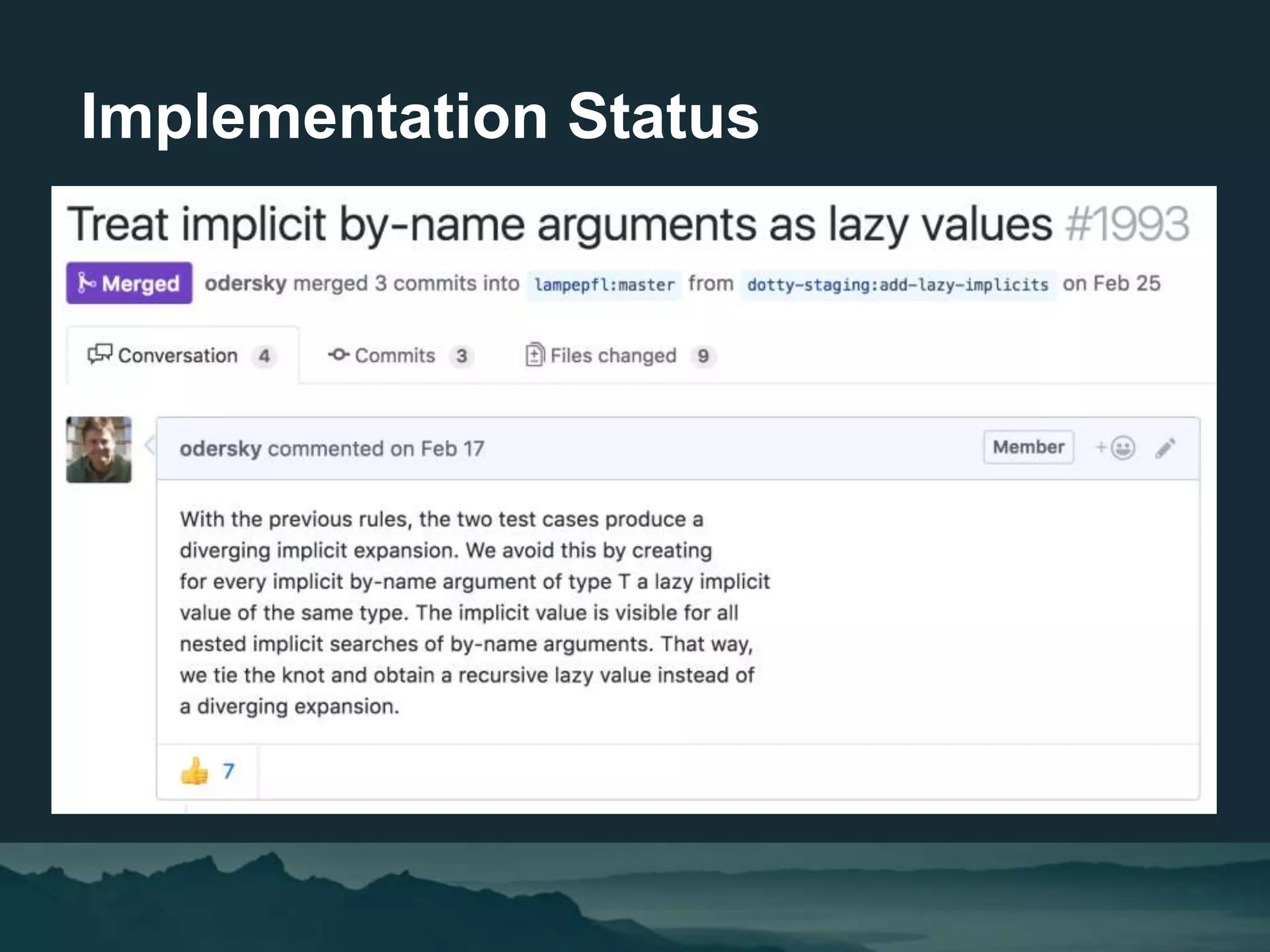 Implementation Status
 