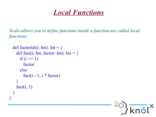 Scala functions | PPT
