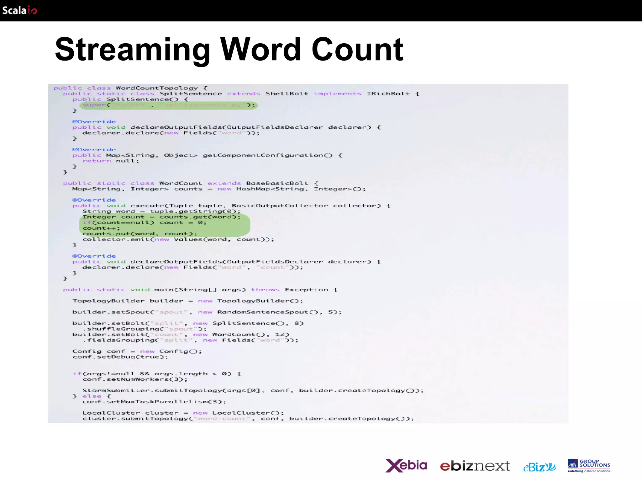 Streaming Word Count

 