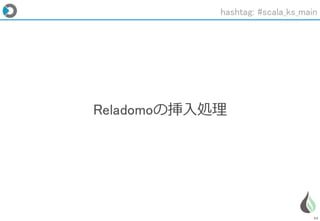 54
Reladomoの挿入処理
hashtag: #scala_ks_main
 