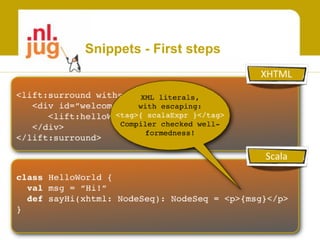Elevate your webapps with Scala and Lift