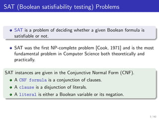 SAT (Boolean satis 