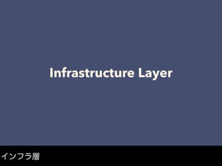 Infrastructure Layer
インフラ層
 