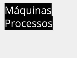 Máquinas 
Processos 
 
