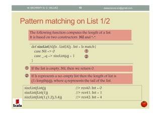 Scala: Pattern matching, Concepts and Implementations | PPT