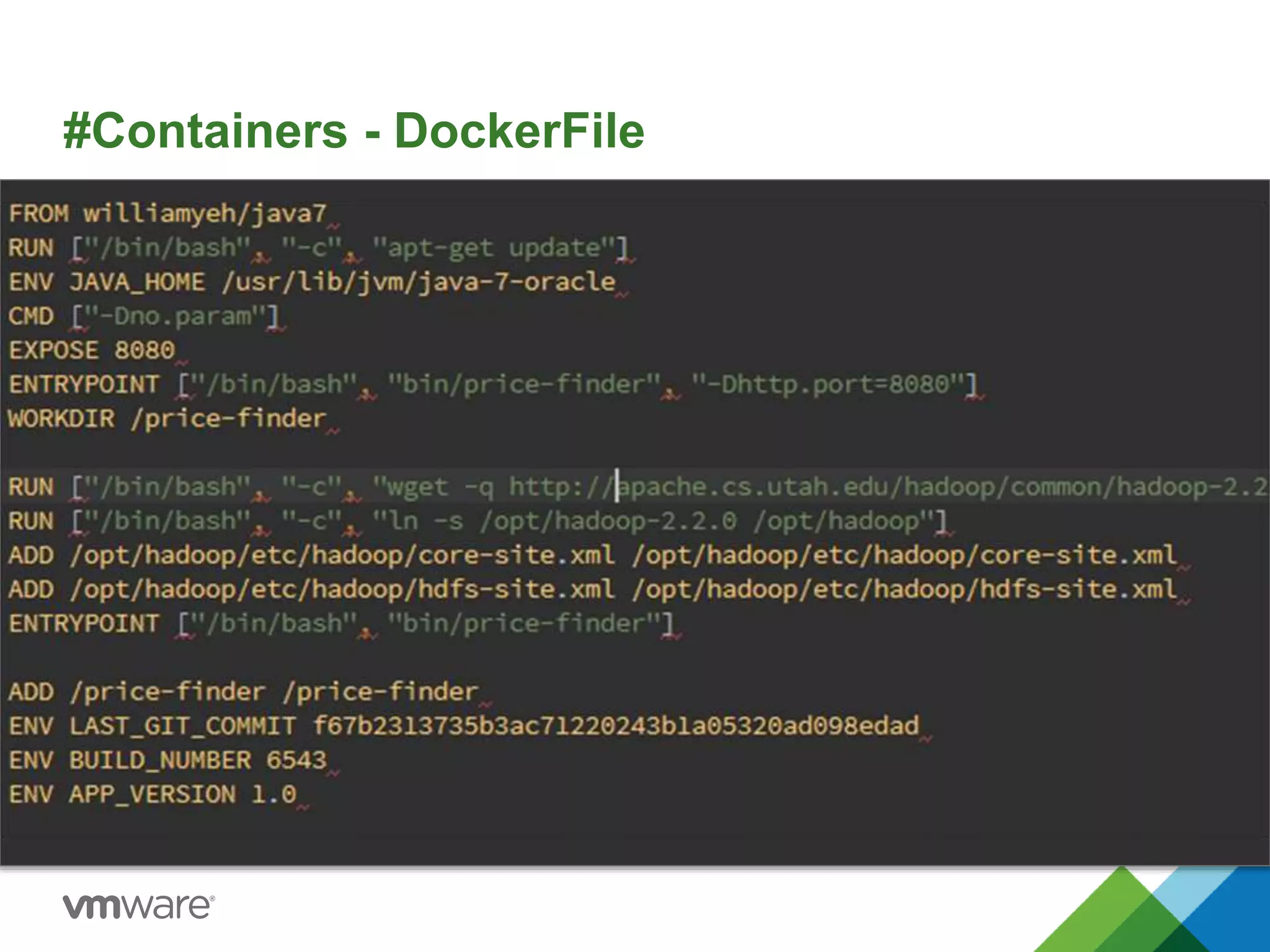 #Containers - DockerFile 
 