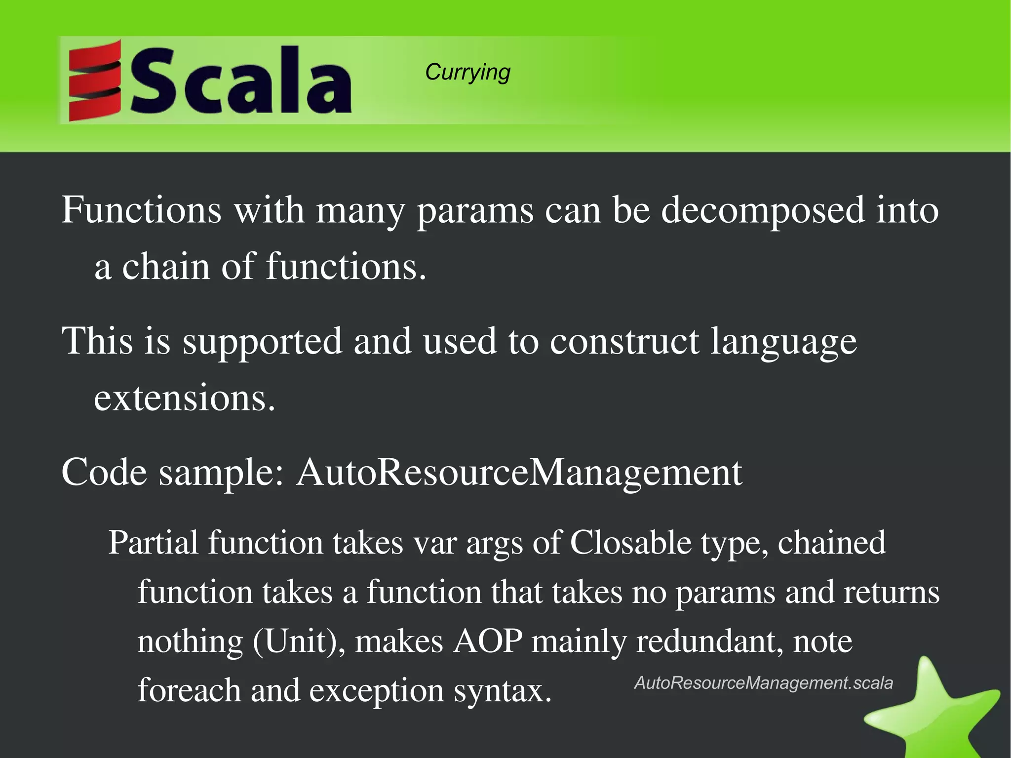 Assignment of code block to function 