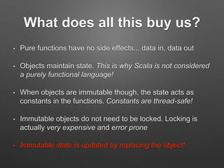 Standard Example
• Java "Bean" 
 
 
 
 
 
 
 
• Scala Case Class
 