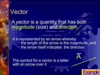 Vector Quantities Symbol Scalar and Vector pdf.pdffxdgfghfgdrfggh | PDF
