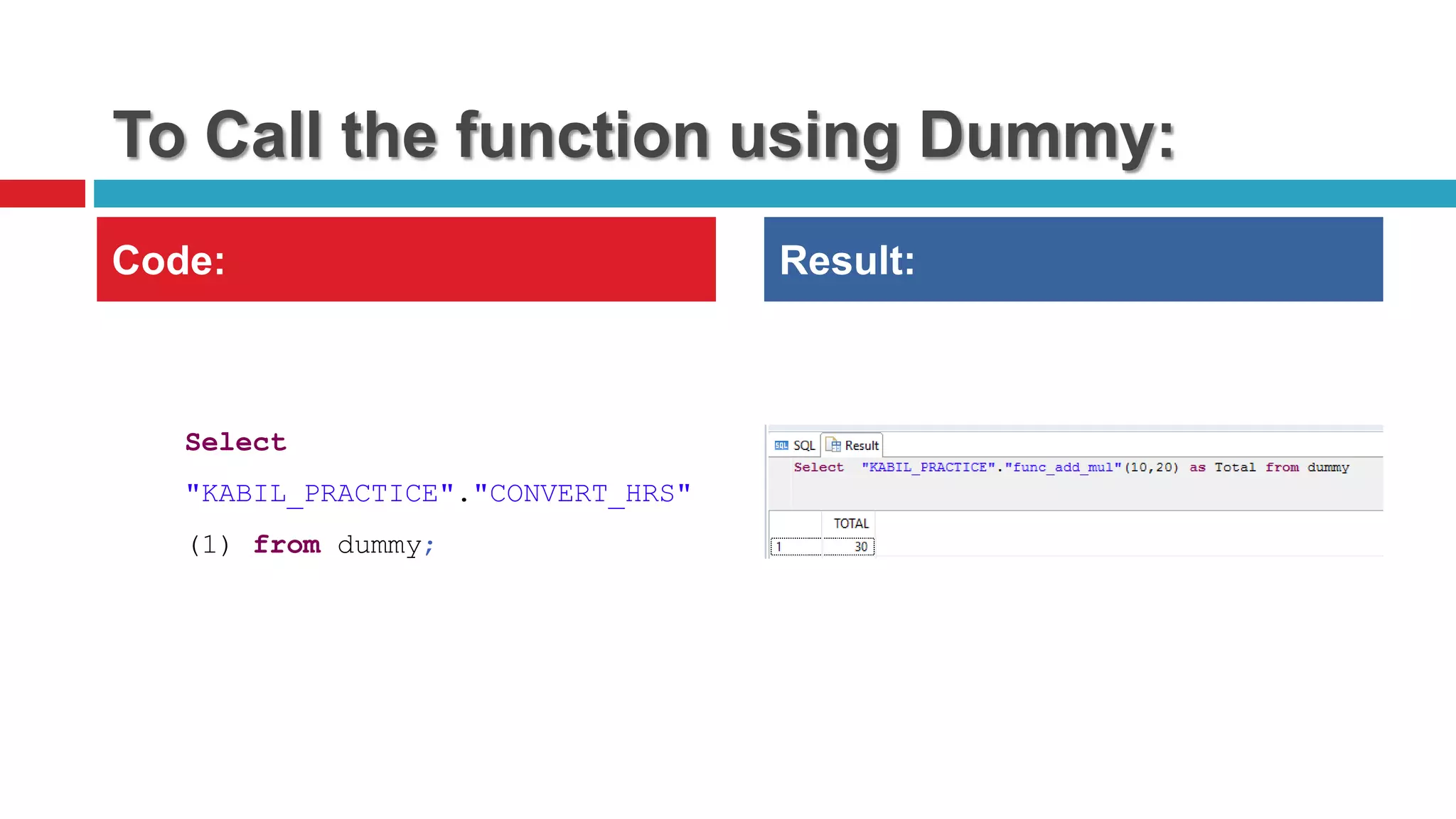 Scalar user defined function in sap hana | PPTX