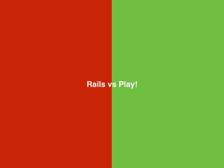 Boilerplate
rails new example
play new example
 