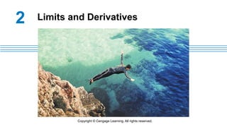 2 Limits and Derivatives
Copyright © Cengage Learning. All rights reserved.
 