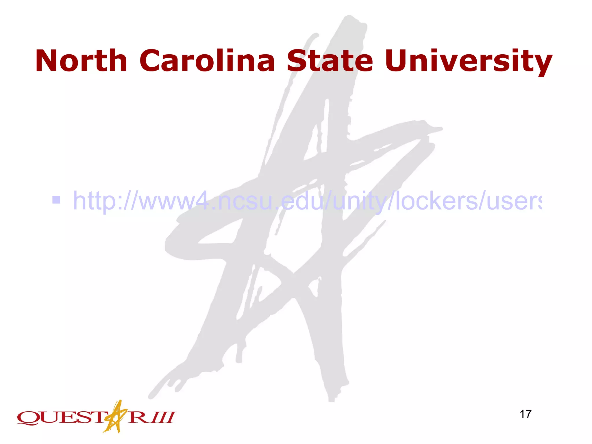 North Carolina State University http://www4.ncsu.edu/unity/lockers/users/f/felder/public/Student-Centered.html 