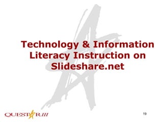 Technology & Information Literacy Instruction on Slideshare.net 