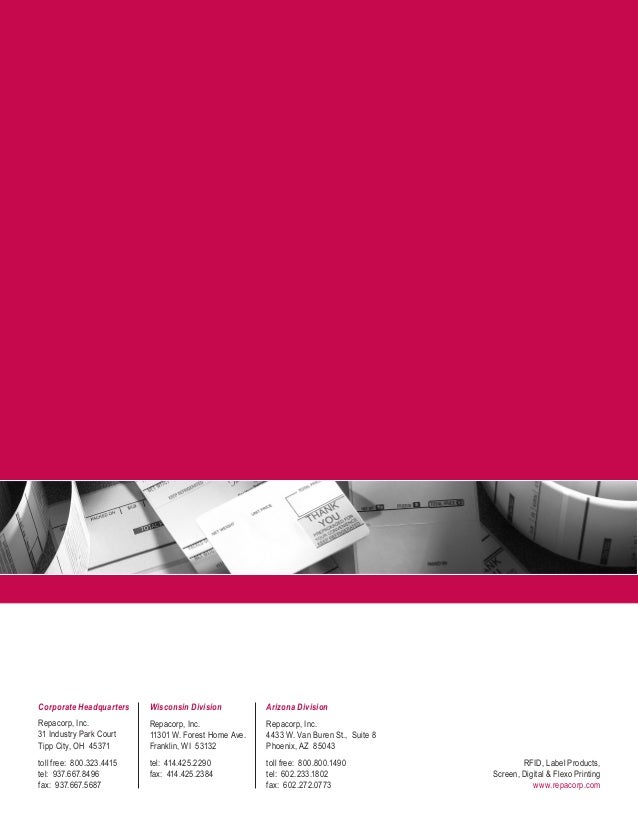 REPACORP Scale Labels Catalog