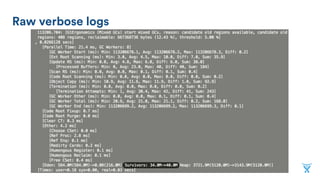 Raw verbose logs
 