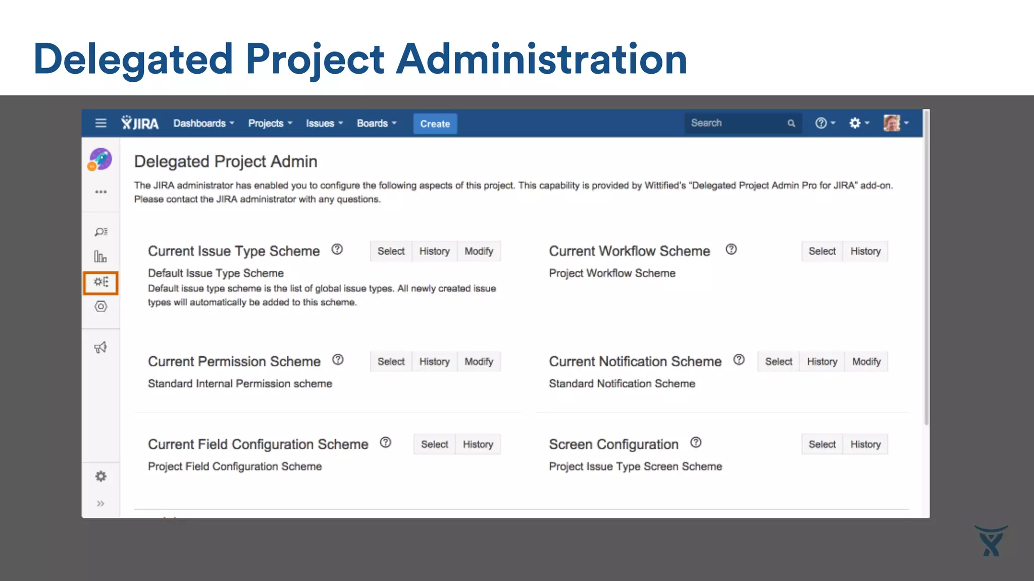 Delegated Project Administration