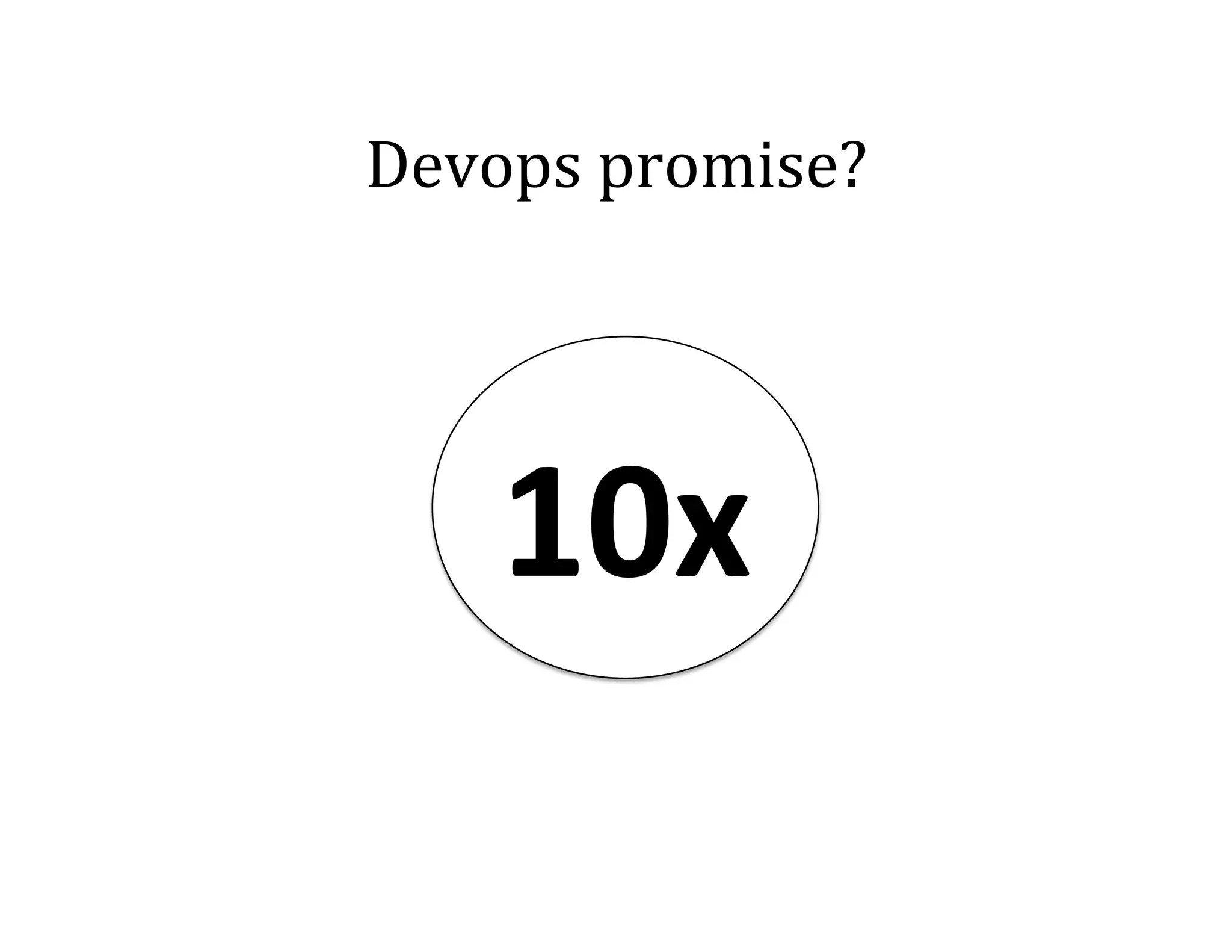 Devops	
  promise?	
  

10x	
  

 
