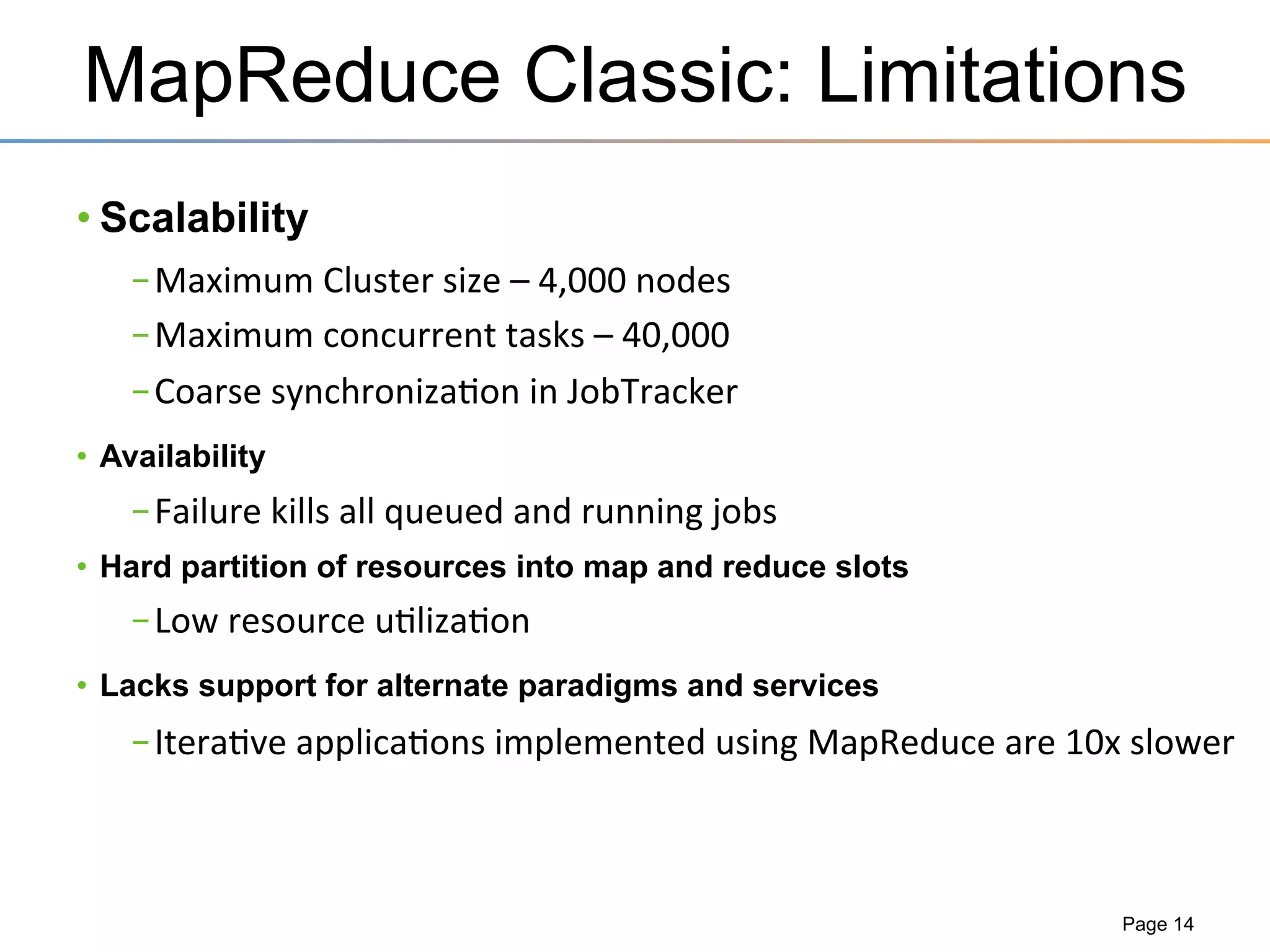 Hadoop + Linux
Provides a 100% Open-Source framework for efficient
scalable data processing on commodity hardware
Hadoop	
  –	
  The	
  
Open-­‐source	
  
Data	
  Opera3ng	
  System	
  

Linux	
  –	
  The	
  
Open-­‐source	
  
Opera3ng	
  System	
  
Commodity	
  
Hardware	
  

 