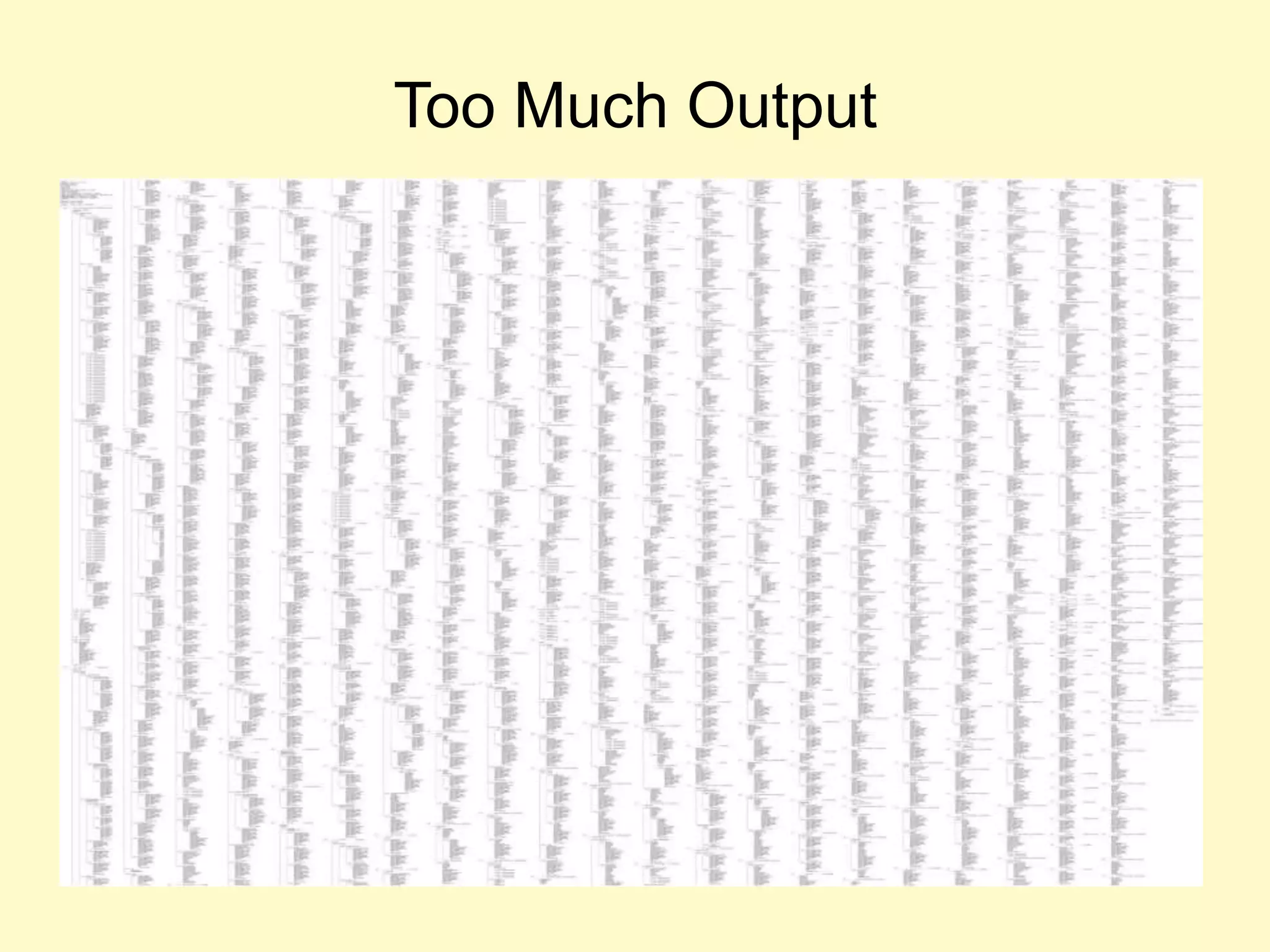 Too Much Output
 