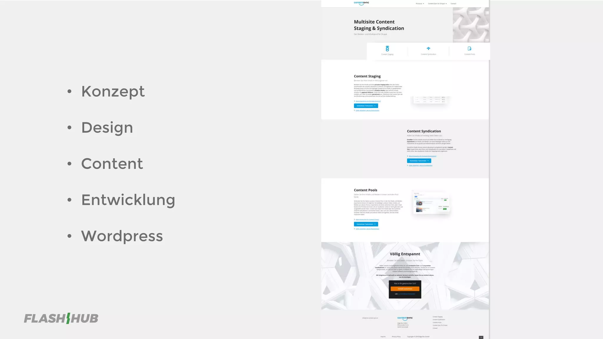 • Konzept
• Design
• Content
• Entwicklung
• Wordpress
 