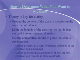 Scale development -- Steps | PPT