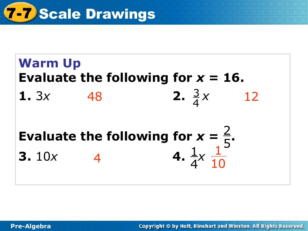 Scale drawing ppt