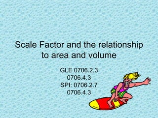 Scale factorantherelationshiptoareaan 7