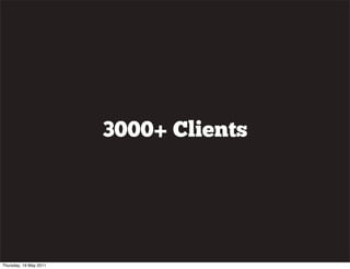 3000+ Clients
Thursday, 19 May 2011
 