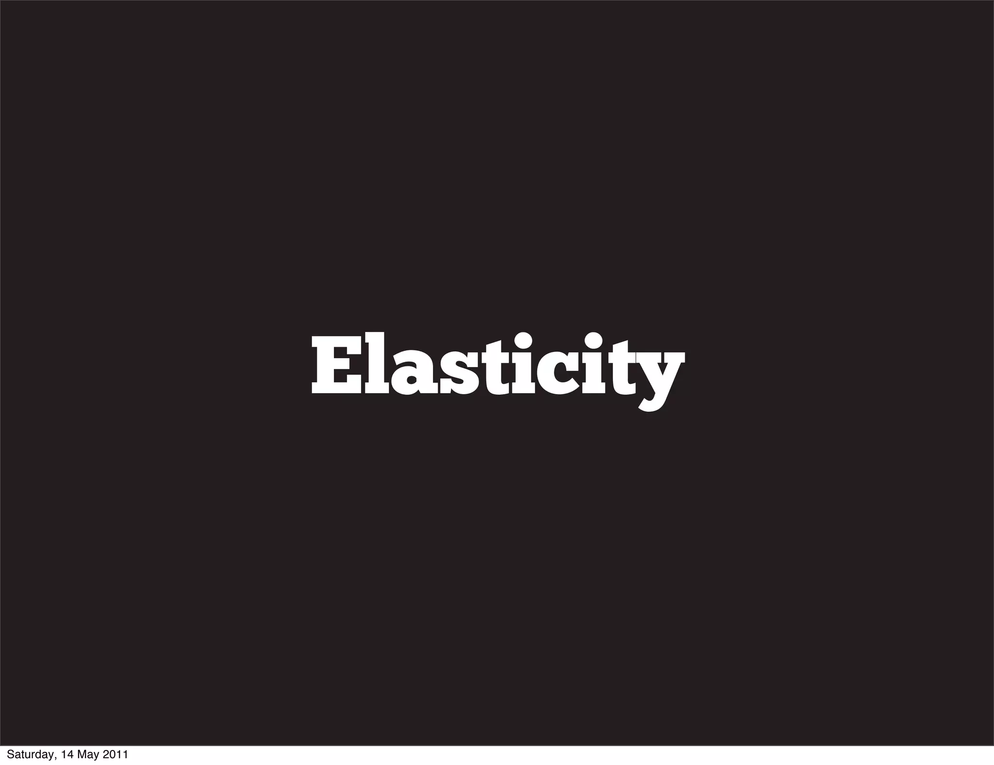 Elasticity



Saturday, 14 May 2011
 