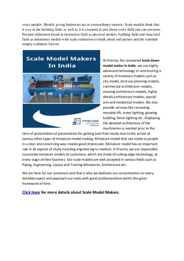Scale model makers