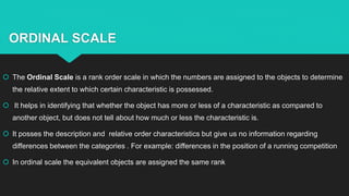 Scales of measurment | PPTX