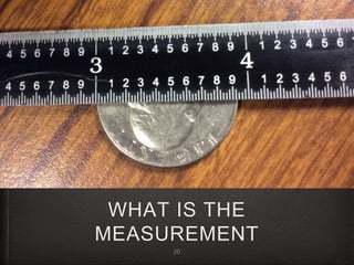 WHAT IS THE
MEASUREMENT
20
 
